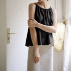 Women's Linen Halter Sleeveless Top