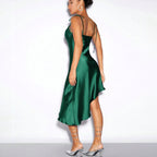 Women's Satin Sling Evening Dress