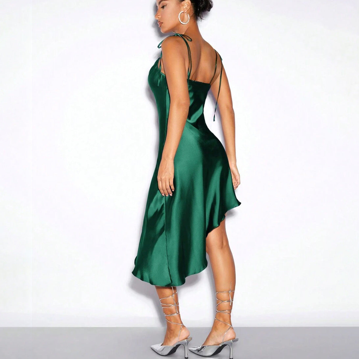 Women's Satin Sling Evening Dress