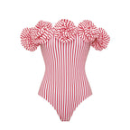Tube Top Flower Swimsuit