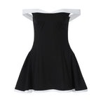 Women's Autumn Winter Sexy Tube Top Niche Dress Slim Sheath Dress