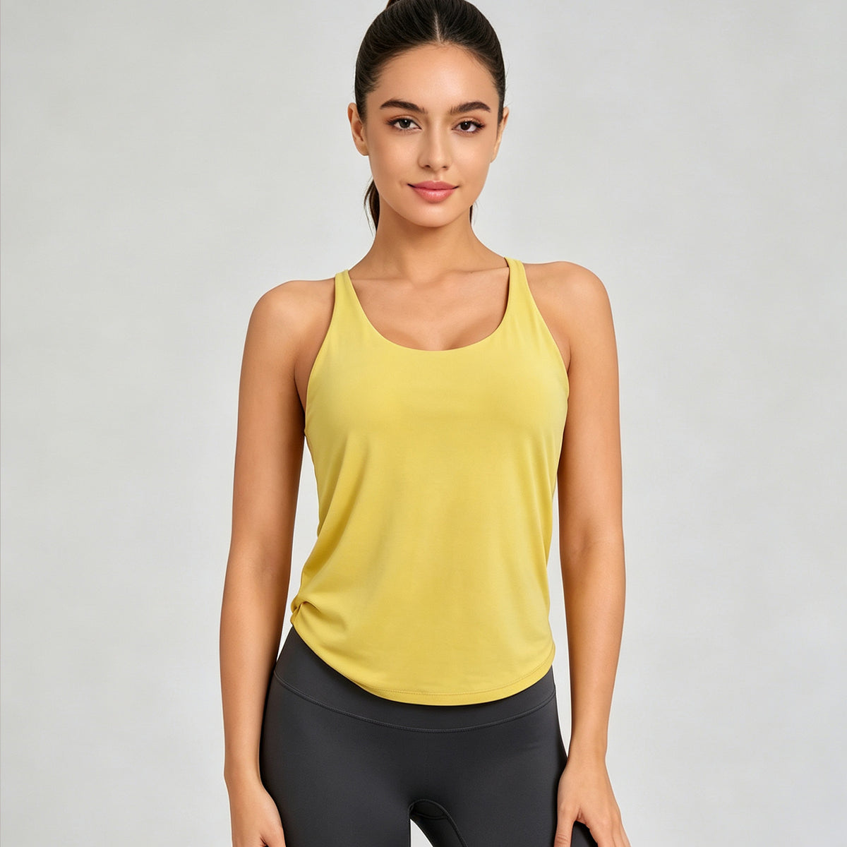 Cutout-Back Yoga Vest