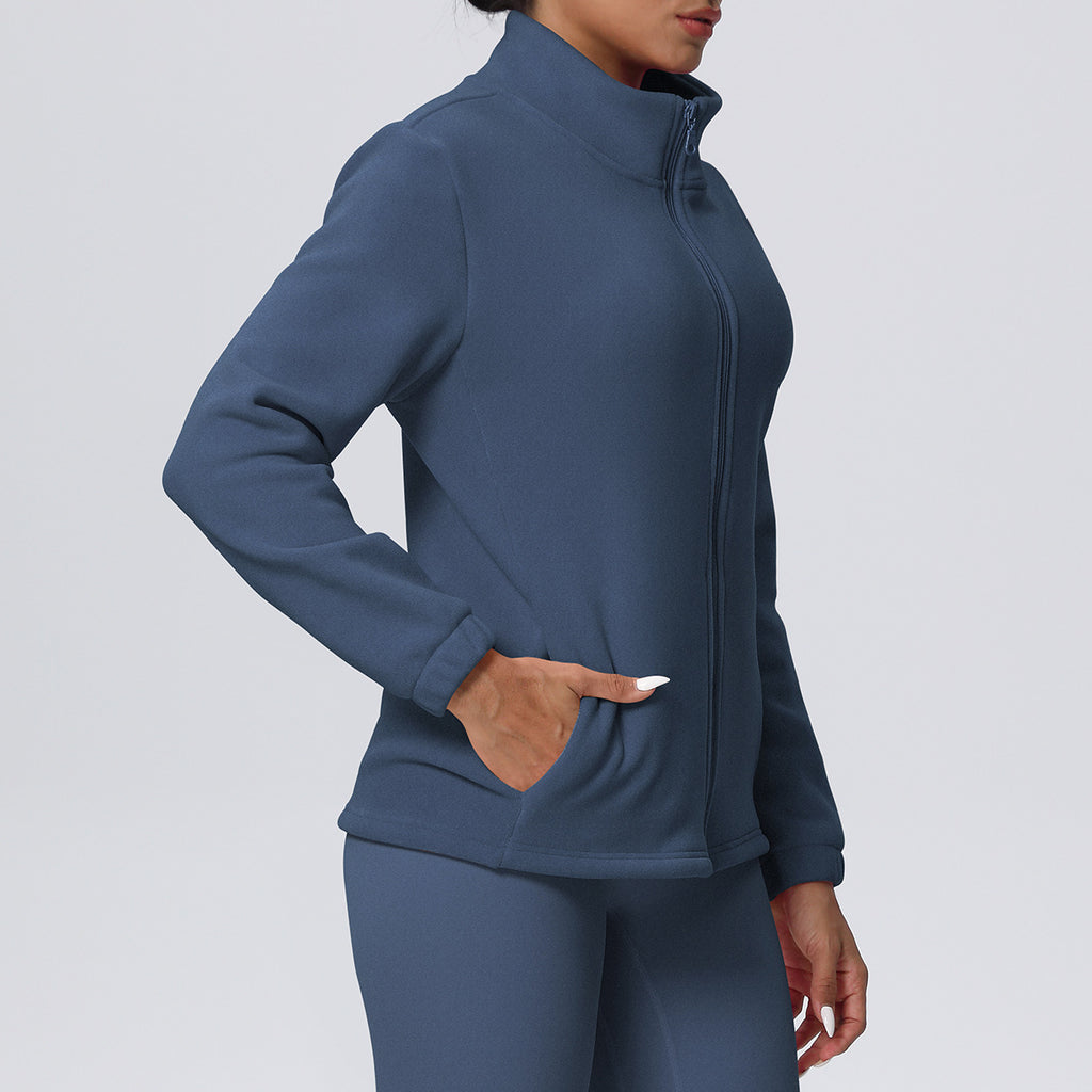 Women's Fleece-Lined Zip Sports Jacket