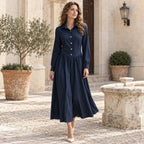 Women's Button Midi Dress