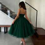 Women's Spaghetti Strap Cocktail Bridesmaid Dress