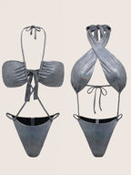 Double Cross One-piece Swimwear