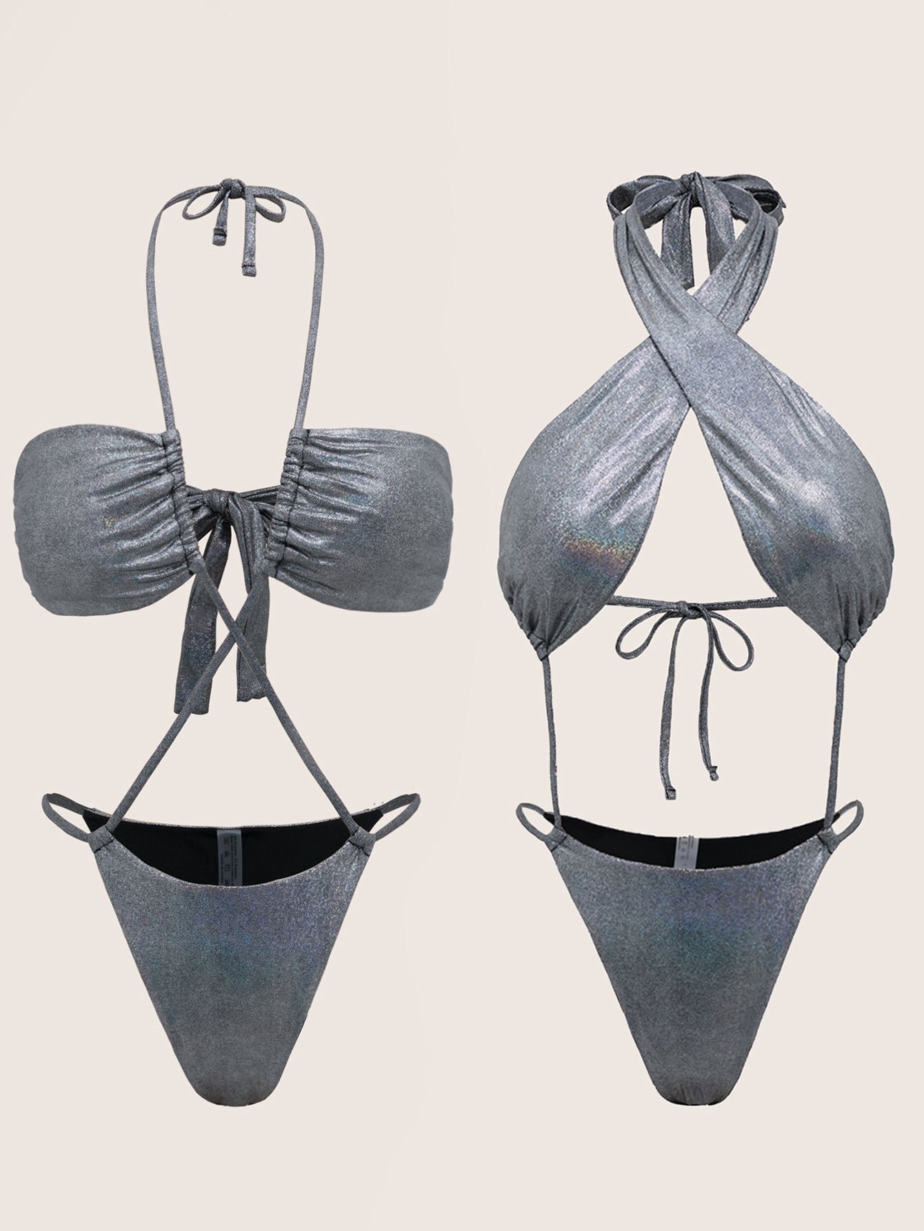 Double Cross One-piece Swimwear