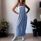 Summer Striped Overall Skirt