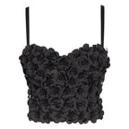 Women's Floral Beaded Corset Top