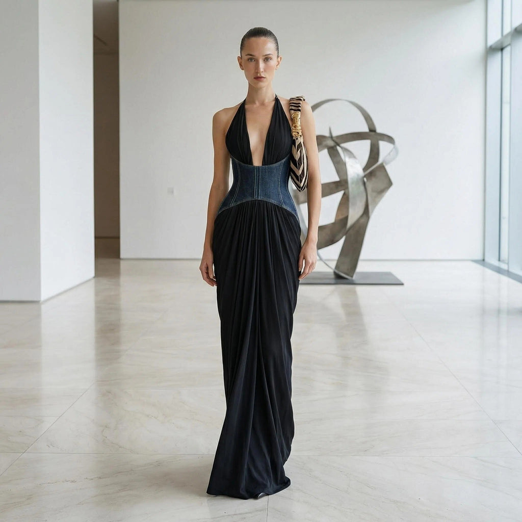 Women's Halter Maxi Dress