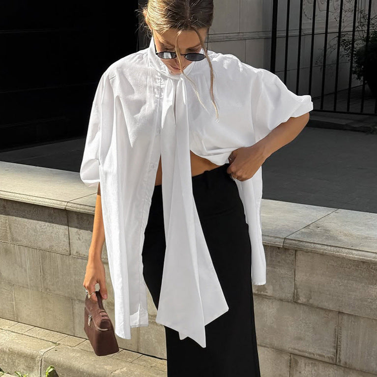 Women's Long-Sleeve White Shirt
