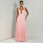 Women's Backless Halter Dress