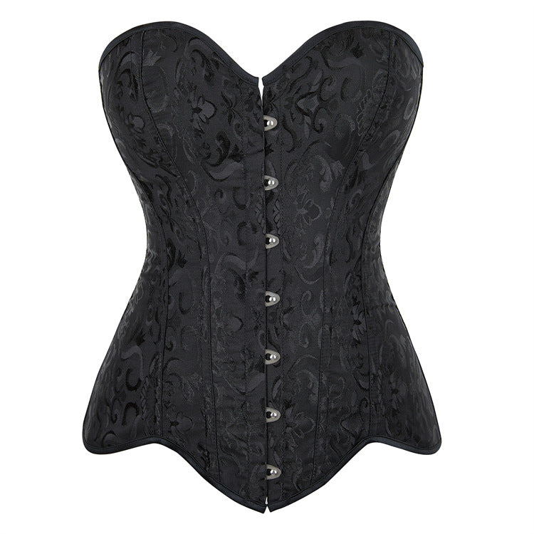 Women's Long Plastic Bones Women Court Chest Support Body Shaping Waist Shaping Top