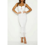 Women's Ruched Fishtail V-Neck Vacation Dress