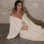 Women's Lace Off-Shoulder Long Sleeve Dress