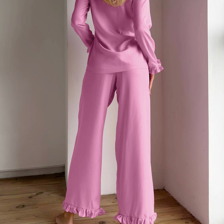 Autumn Ruffled Pajamas Lingerie