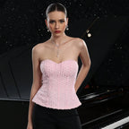 's Vest Three Dimensional Floral Design Backless Top Sling