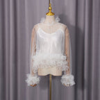 Lace Patchwork Long Sleeve Shirt