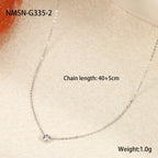 NMSN-G335-2 Steel Necklace