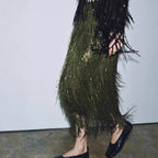 Sequin Tassels Party Skirt Autumn Winter