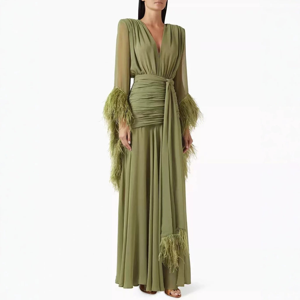 Women's Long Sleeve Evening Dress