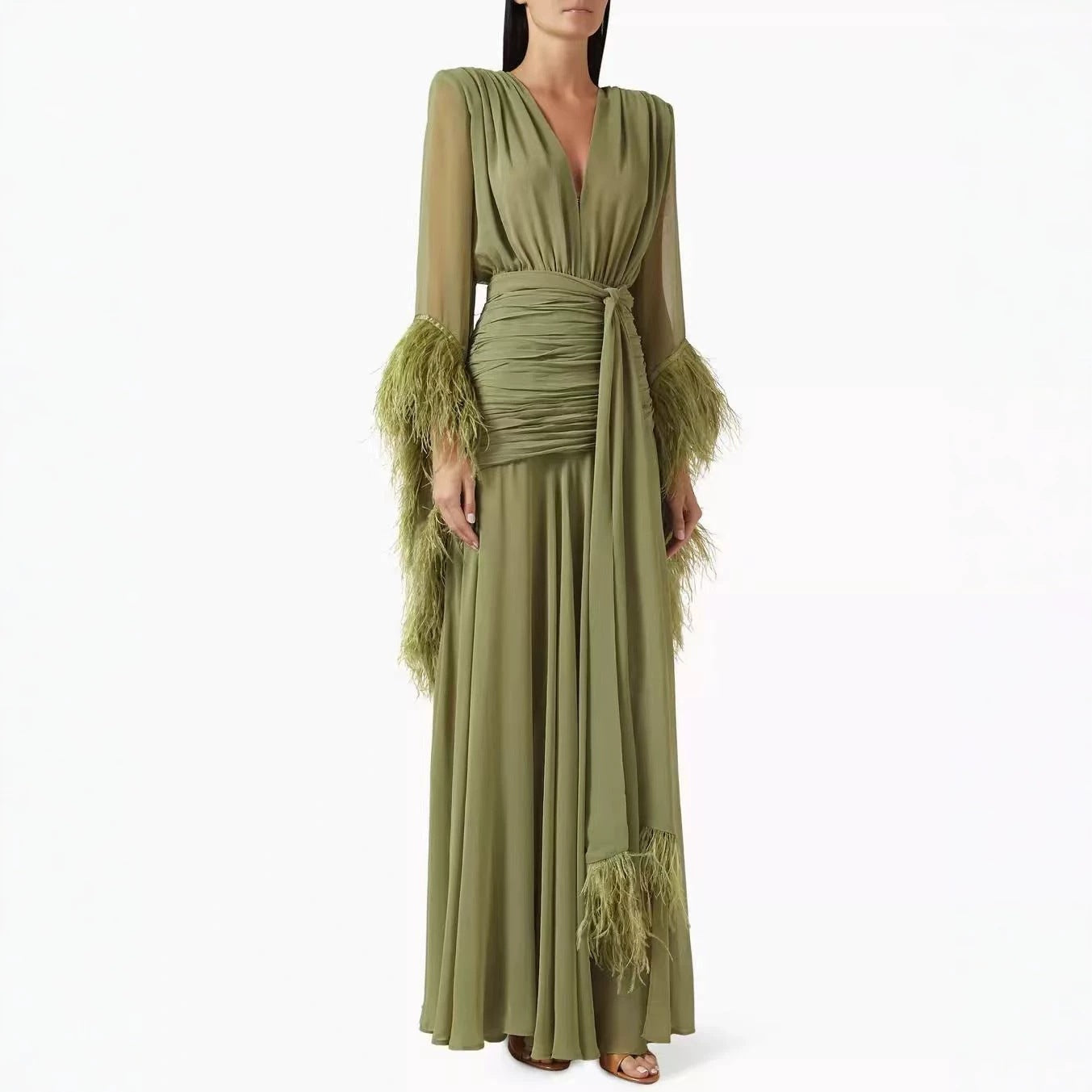 Women's Long Sleeve Evening Dress