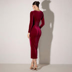 Women's Elegant Deep V Plunge neck Top Hollow Out Cutout out Slim Fit Party Hip Dress