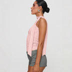 Women's Cropped Backless Halter Bandage Top