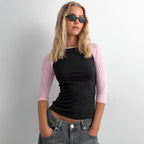 Pink Black Contrast Color