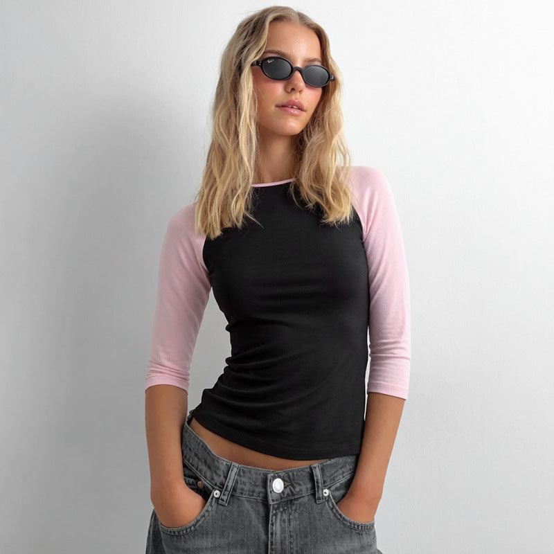 Pink Black Contrast Color