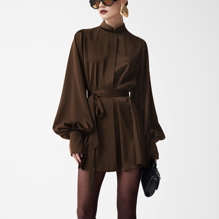 Women's Bell-Sleeve Top & Skirt Set