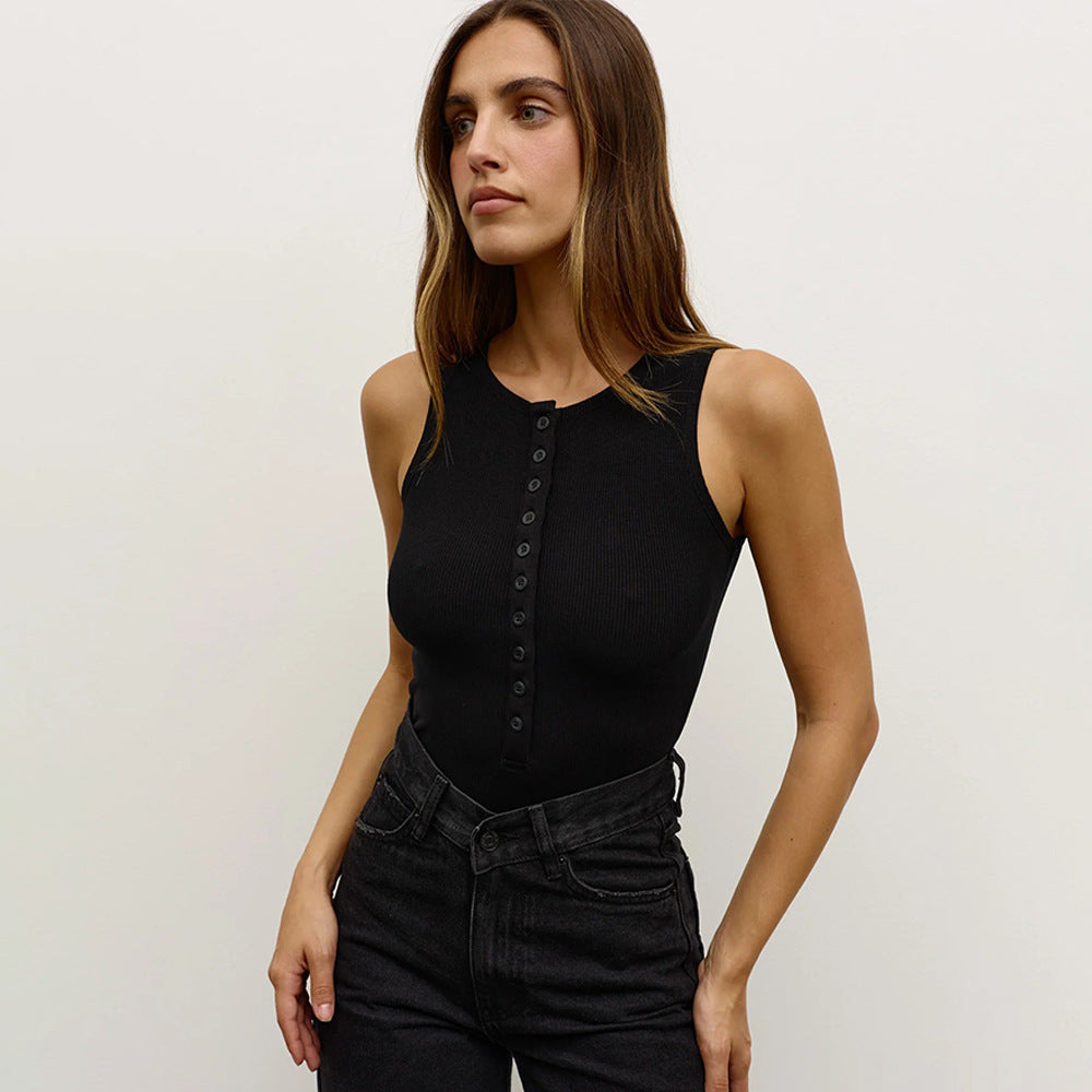 Women's Sleeveless Striped Jumpsuit