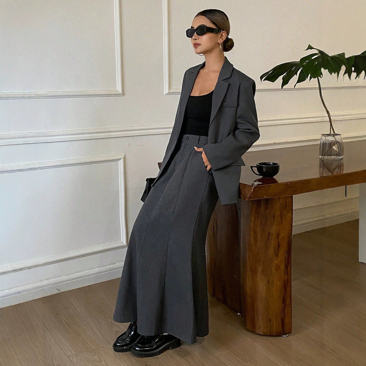 Loose High End Suit High Class Elegant Casual Women Suit