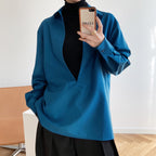Women's Autumn Young Long Sleeve V-Neck Shirt Women Fashionable Outerwear Bandage Top