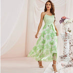 Party Gathering High-Waist Sling Tied Dress