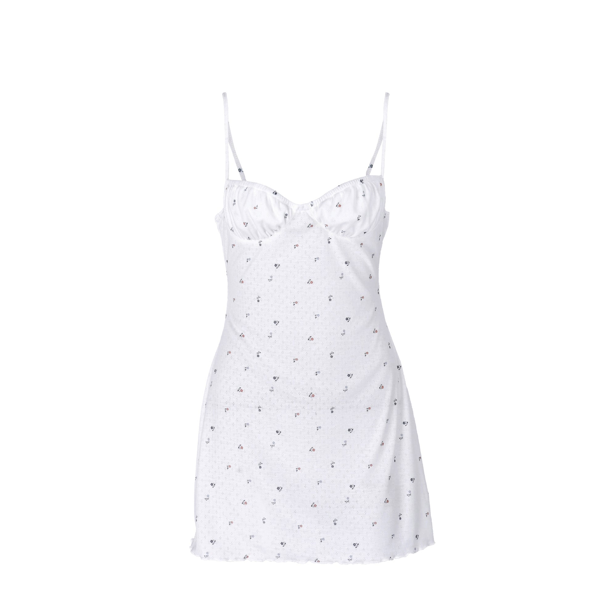 Women's Floral Print Strap Knit Nightdress