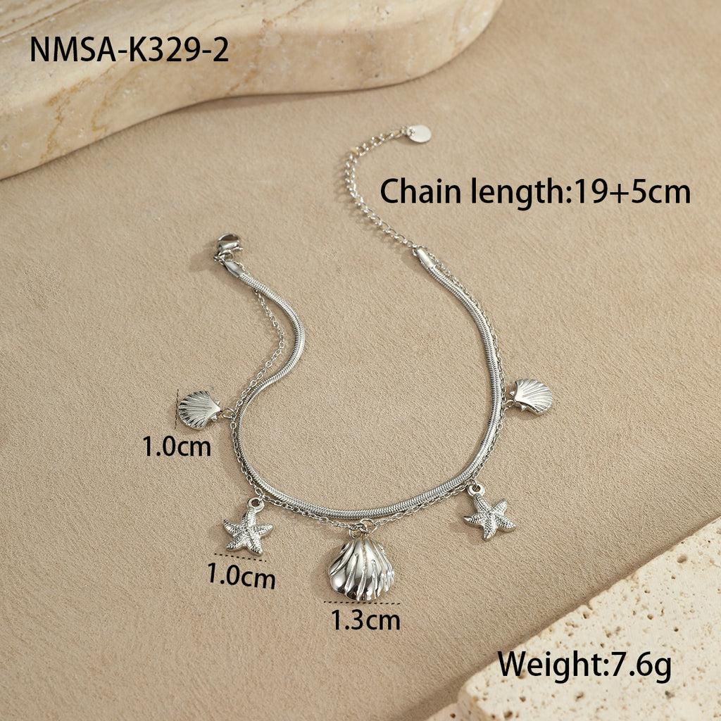 Steel Shell Anklet
