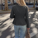 Women's Double-Breasted Wool Blazer