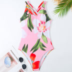 Solid Color One-piece Swimwear