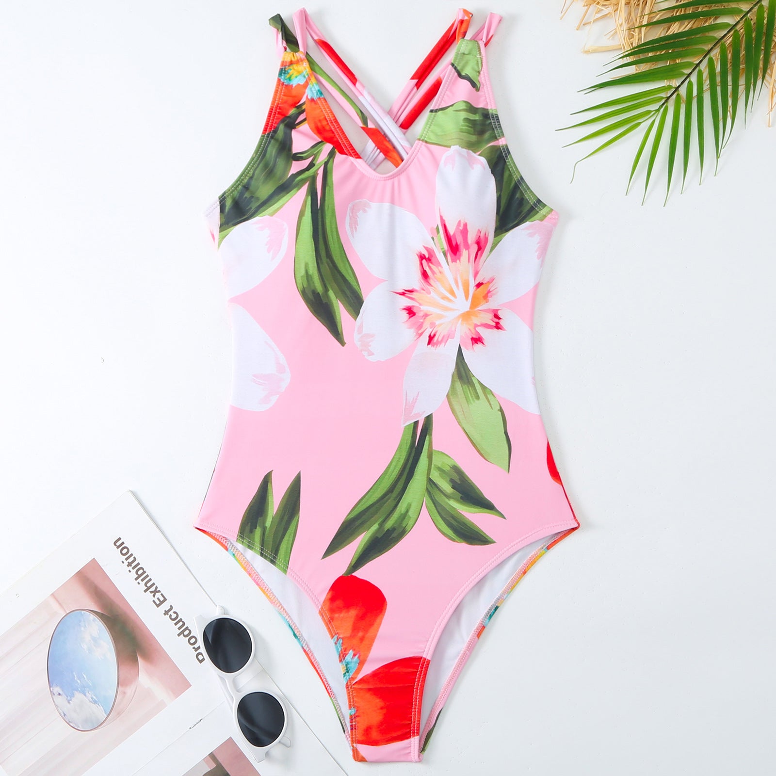 Solid Color One-piece Swimwear