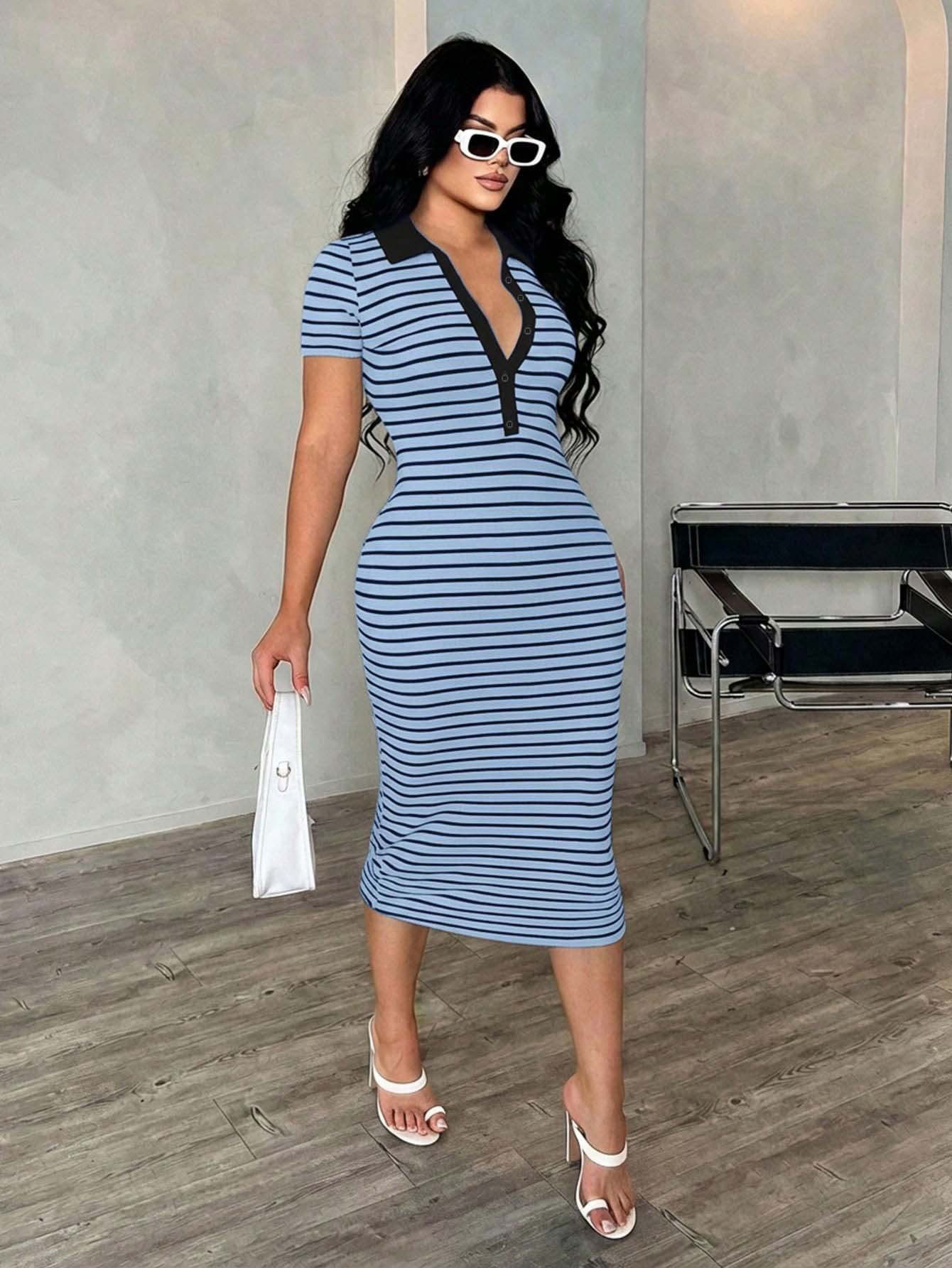 Black Collar Blue Stripe