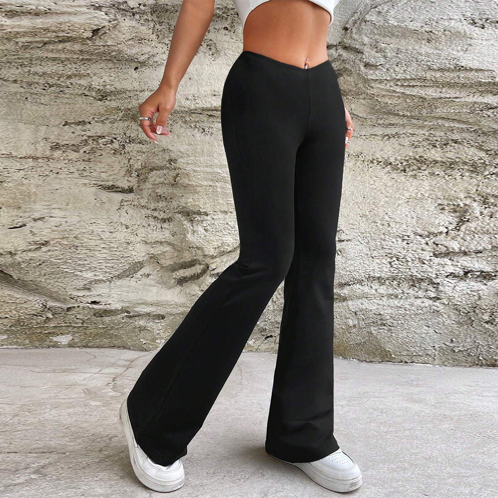 Women’s V-Waist Slim Bootcut Pants