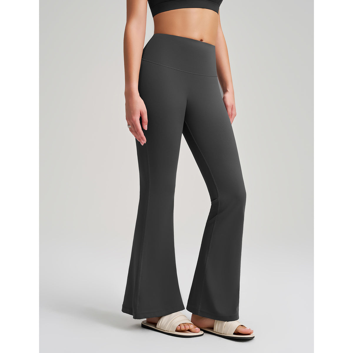 Women's Fleece-Lined Wide-Leg Yoga Pants