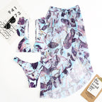 Printed Split One-piece Swimwear