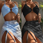 Split Three One-piece Swimwear