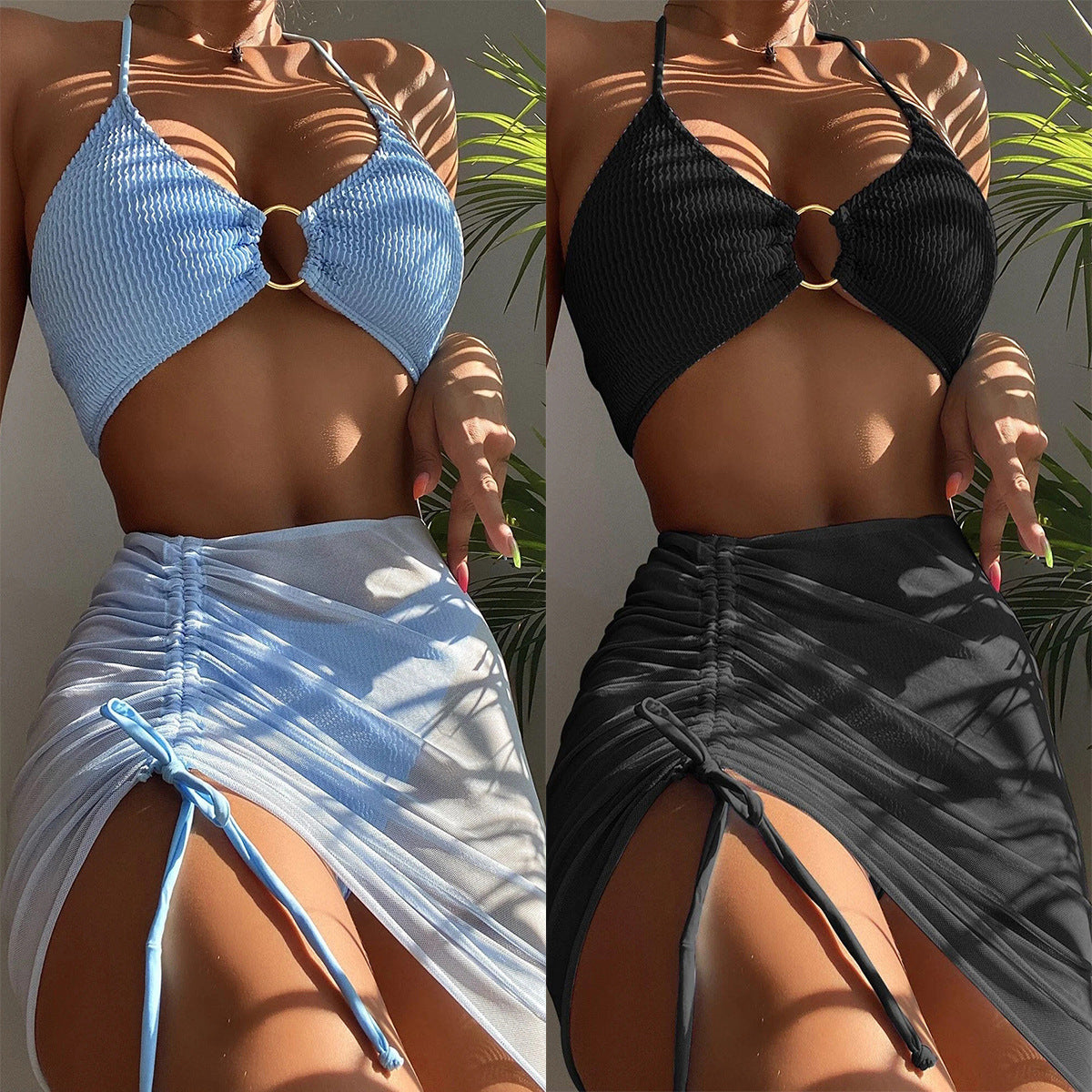 Split Three One-piece Swimwear