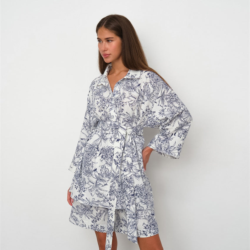 Autumn Printed Pajamas Lingerie