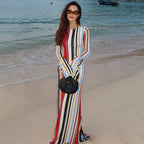 Women's Maxi Striped Dress