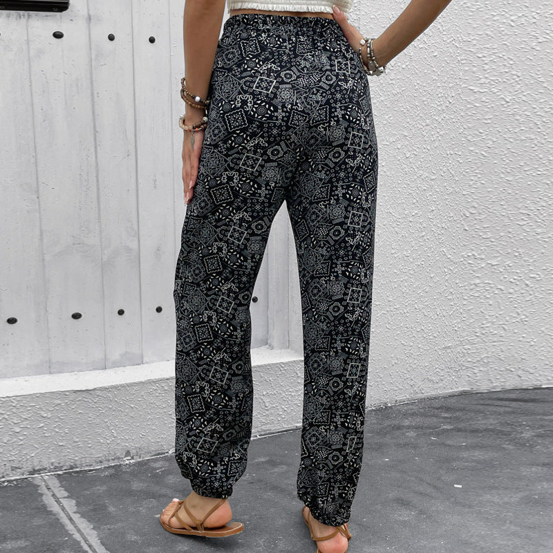 Printing Bohemian Skinny Pants