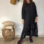 Women's Tie-Dye Ruffle Midi Dress